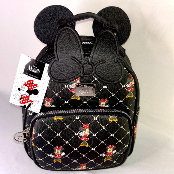🆕 Disney Minnie Mouse Icon Ltd Edition Bow & Ears Mini-Backpack - Picture 3 of 13